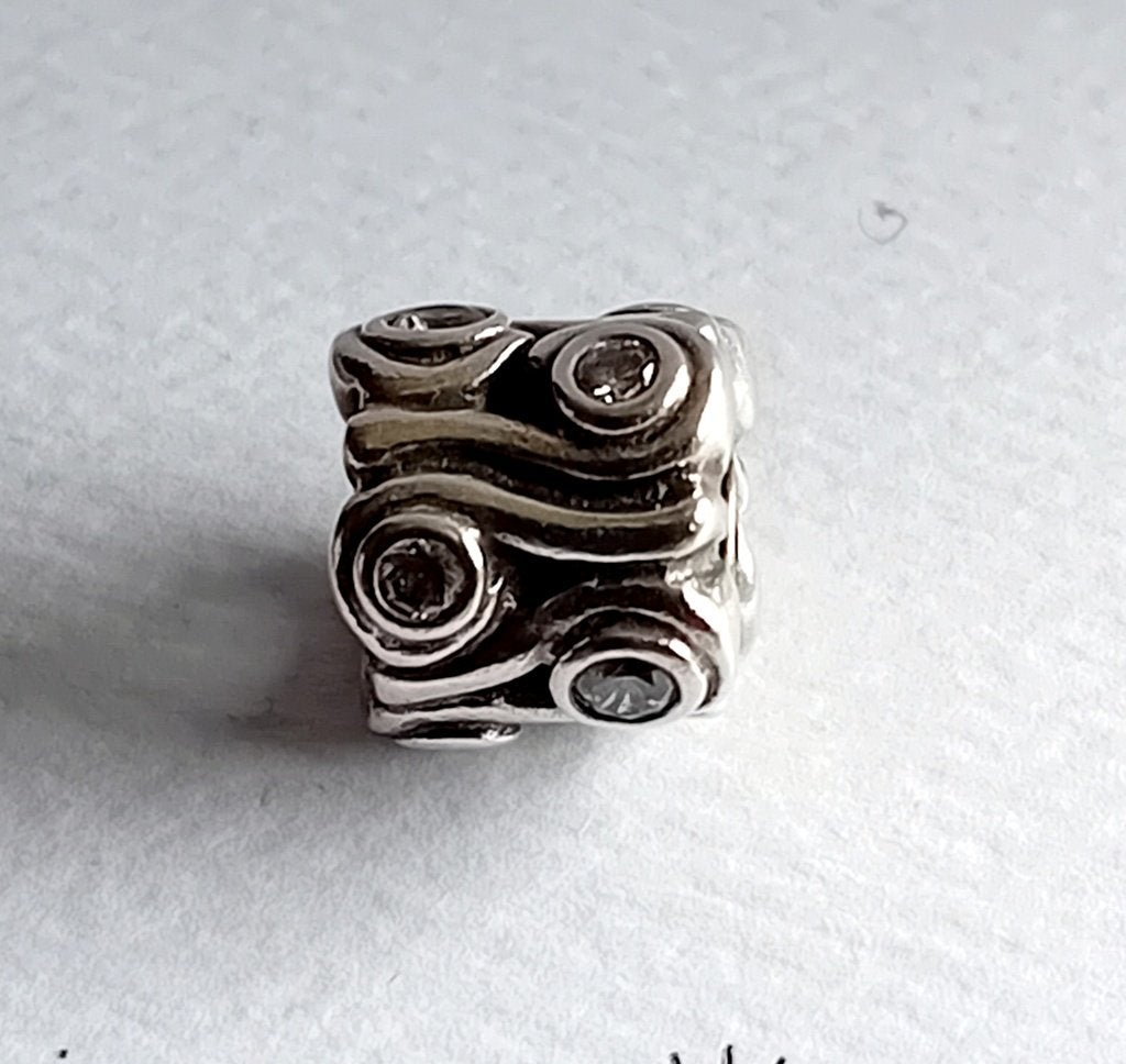 Nieuw Aanbod; Pandora bedel Ocean Wave, Pandora, Ophalen of Verzenden, Zo goed als nieuw, 1 bedel