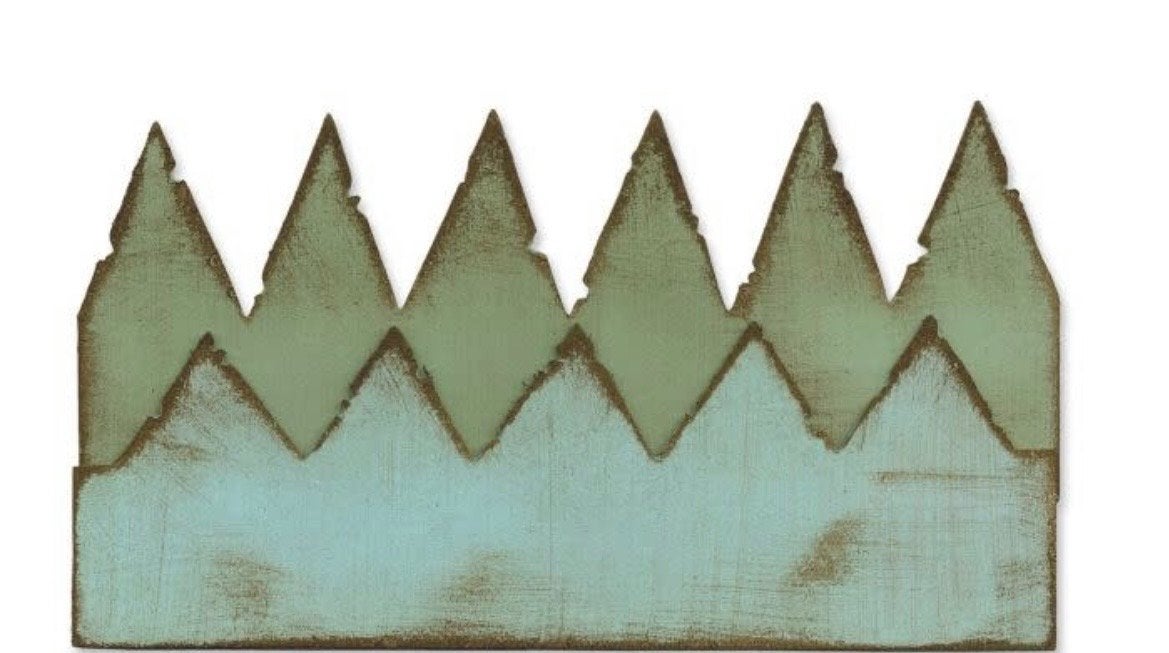 Sizzix Bigz Tim Holtz Pennants Stansmes, Geschikt voor karton, Gereedschap of Toebehoren, Beige, Zo goed als nieuw