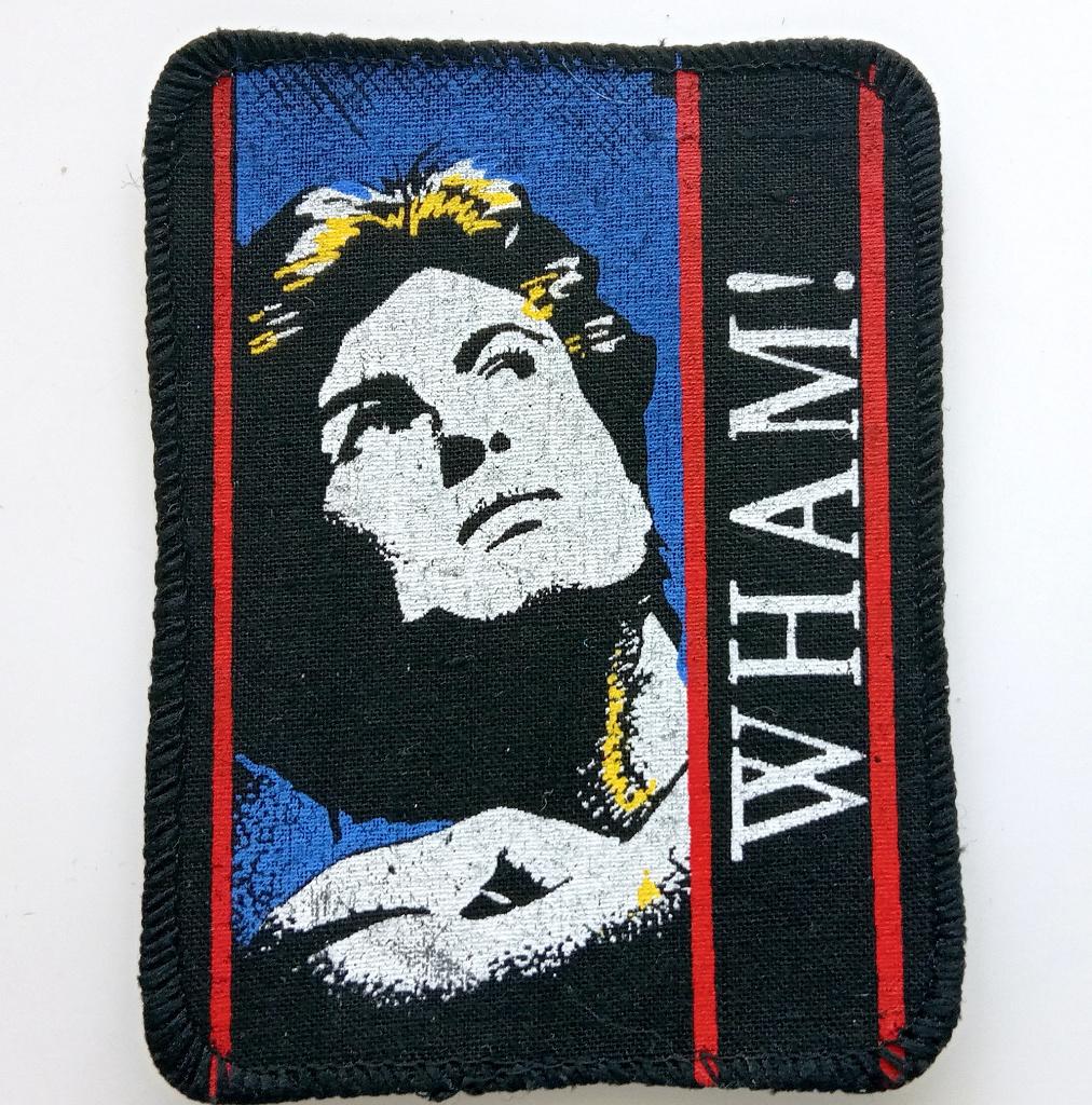 Wham George Michael zeer zeldzame vintage 80's patch w9, Verzenden, Nieuw, Kleding
