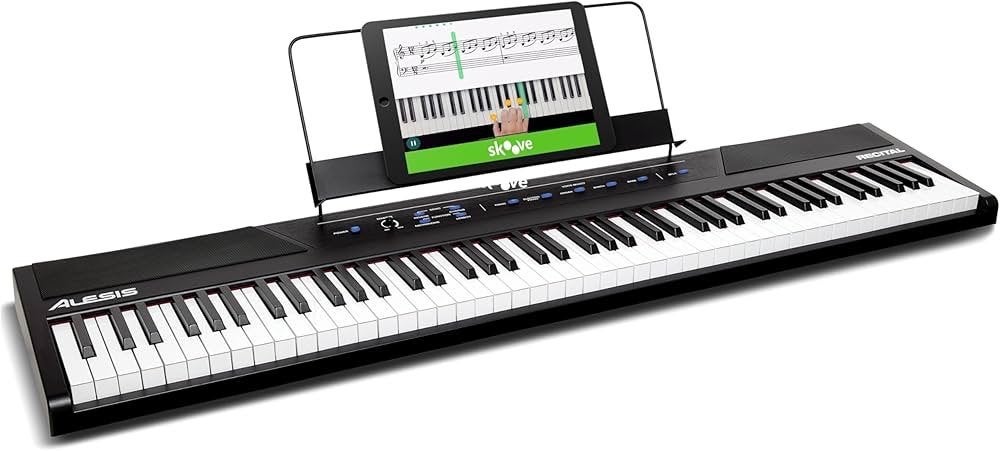 Keyboard Piano - Alesis Recital (full size, touch-sensitive), Muziek en Instrumenten, Keyboards, 88 toetsen, Zo goed als nieuw