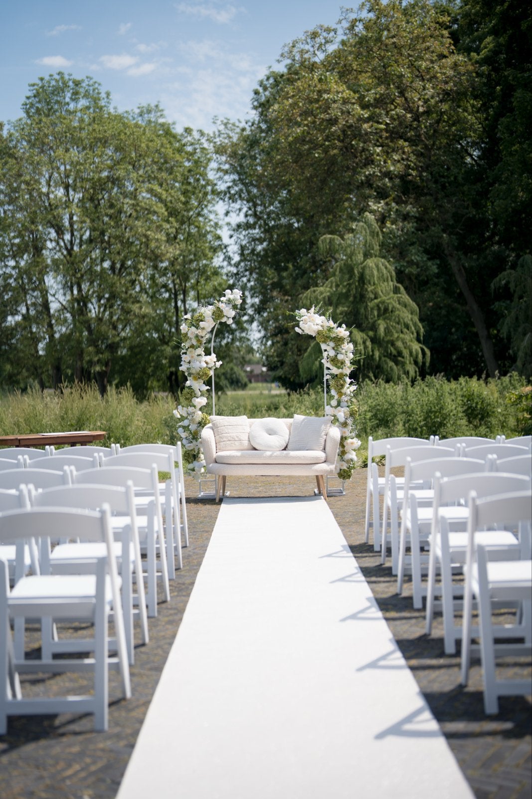 Bloemen backdrop voor bruiloft of evenement, Ophalen, Zo goed als nieuw, Versiering, Geboorte of Huwelijk