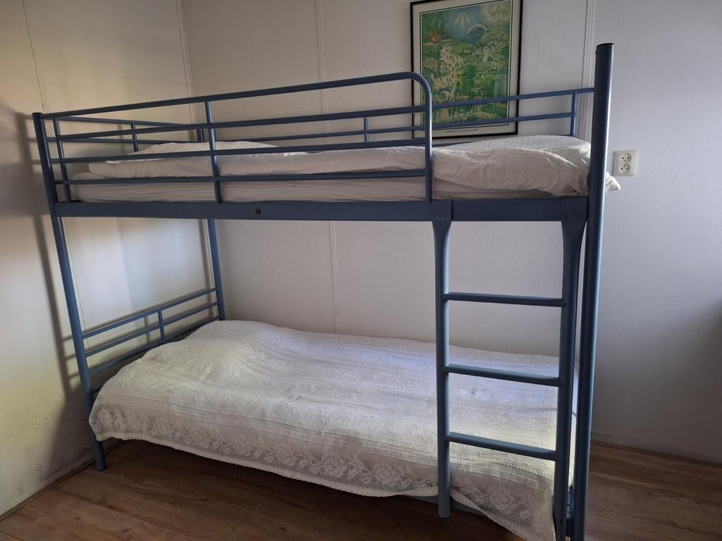 Stapelbed, Huis en Inrichting, Slaapkamer | Stapelbedden en Hoogslapers, 160 tot 180 cm, Tweepersoons, Ophalen of Verzenden, 200 cm