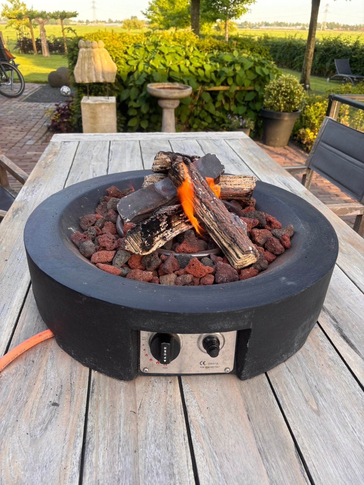 Happy cocooning vuurtafel op gas, Ophalen, Zo goed als nieuw