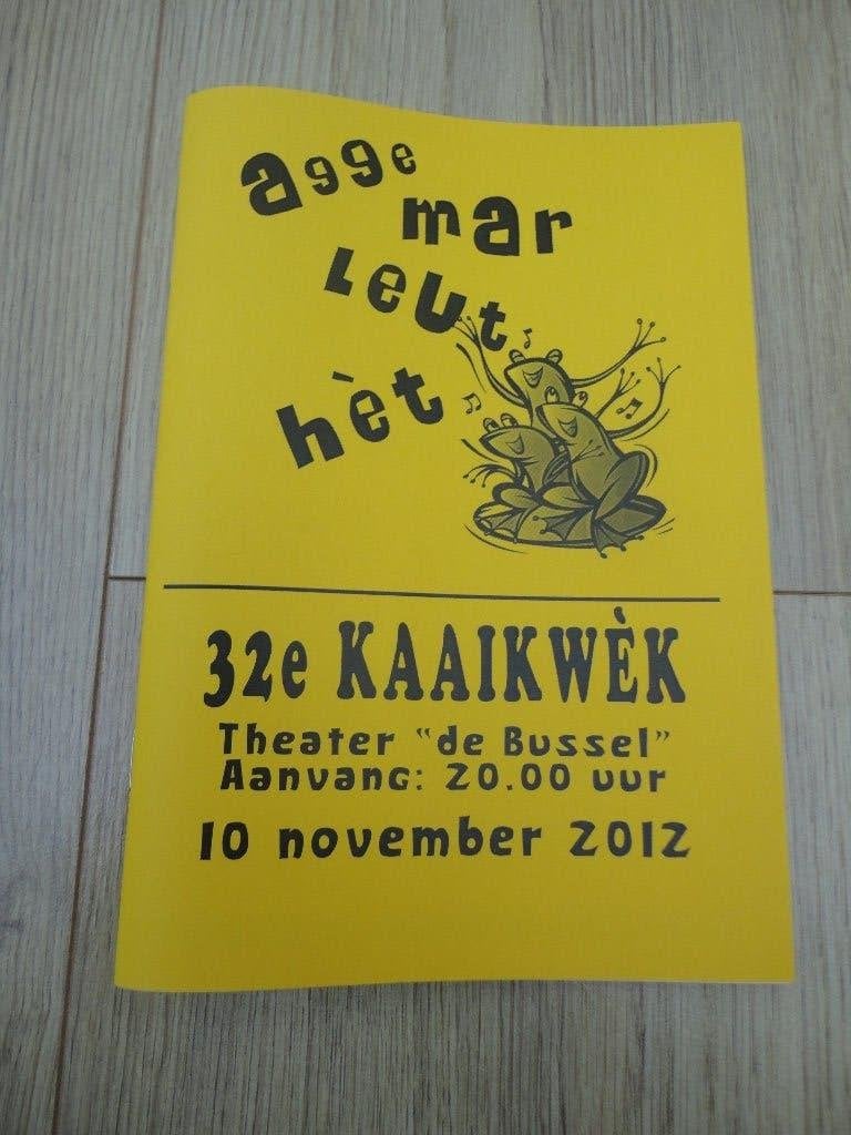 Origineel programmaboekje 32-ste Kaaikwek Oosterhout, Ophalen of Verzenden, Zo goed als nieuw