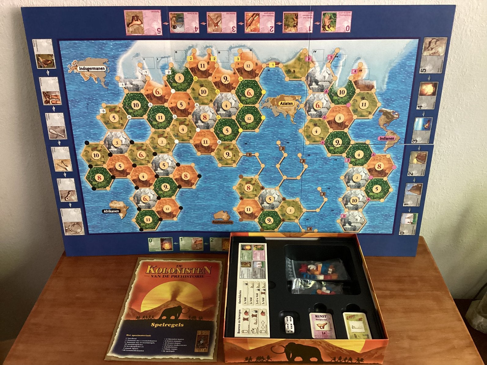 Kolonisten van de Prehistorie- nieuwstaat, Hobby en Vrije tijd, Drie of vier spelers, Ophalen of Verzenden, Zo goed als nieuw