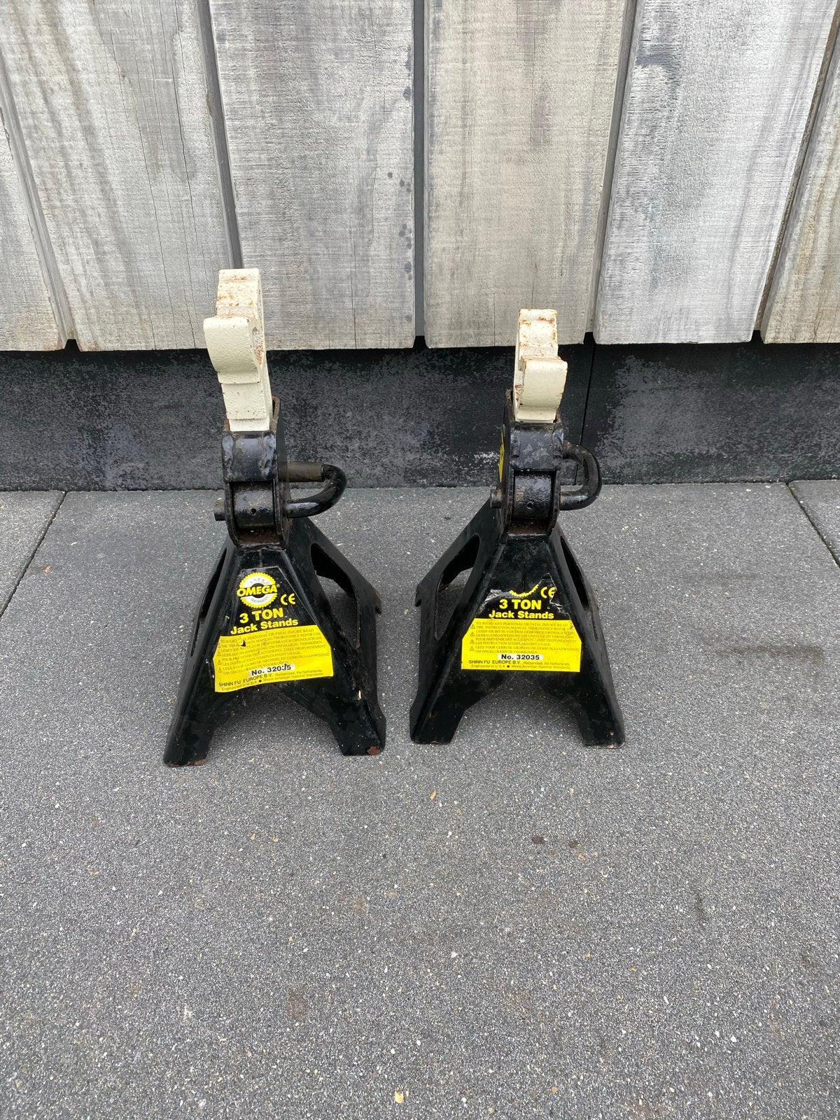 Assteunen 2 stuks, in hoogte verstelbaar, 3 Ton per steun, Auto diversen, Autogereedschap, Ophalen of Verzenden, Gebruikt