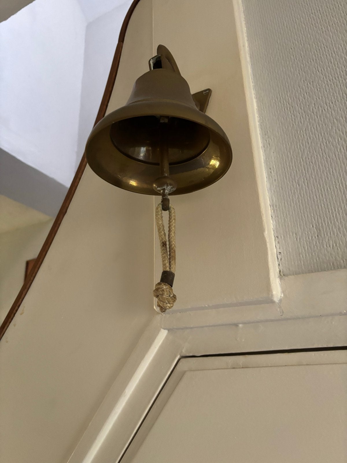 Antieke Messing Scheepsbel met Touw - Maritieme Decoratie, Ophalen