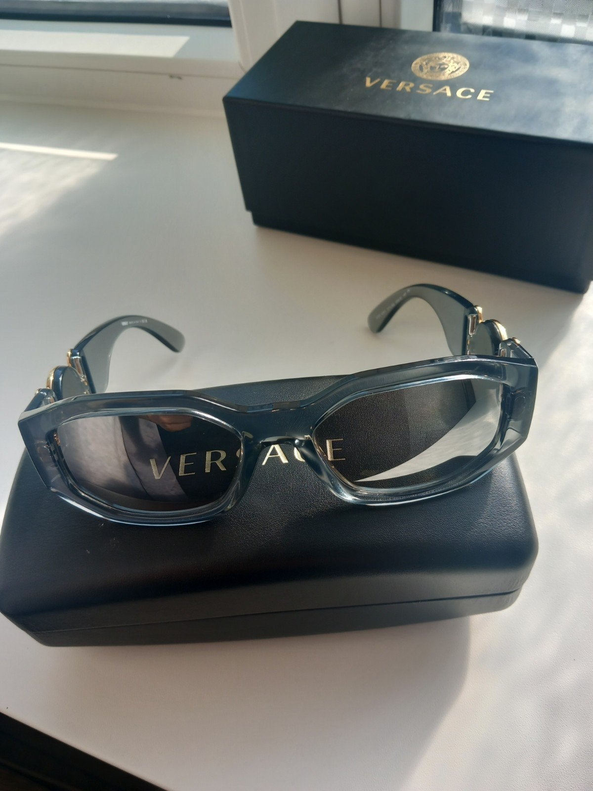 Medusa Versace bril spiegel/reflecterende glazen unisex, Overige merken, Zonnebril, Nieuw, Ophalen of Verzenden