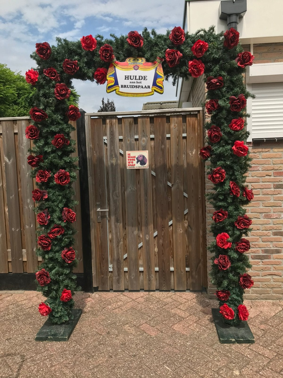 Huwelijksboog / jubileumboog, Ophalen, Zo goed als nieuw, Feestartikel, Overige
