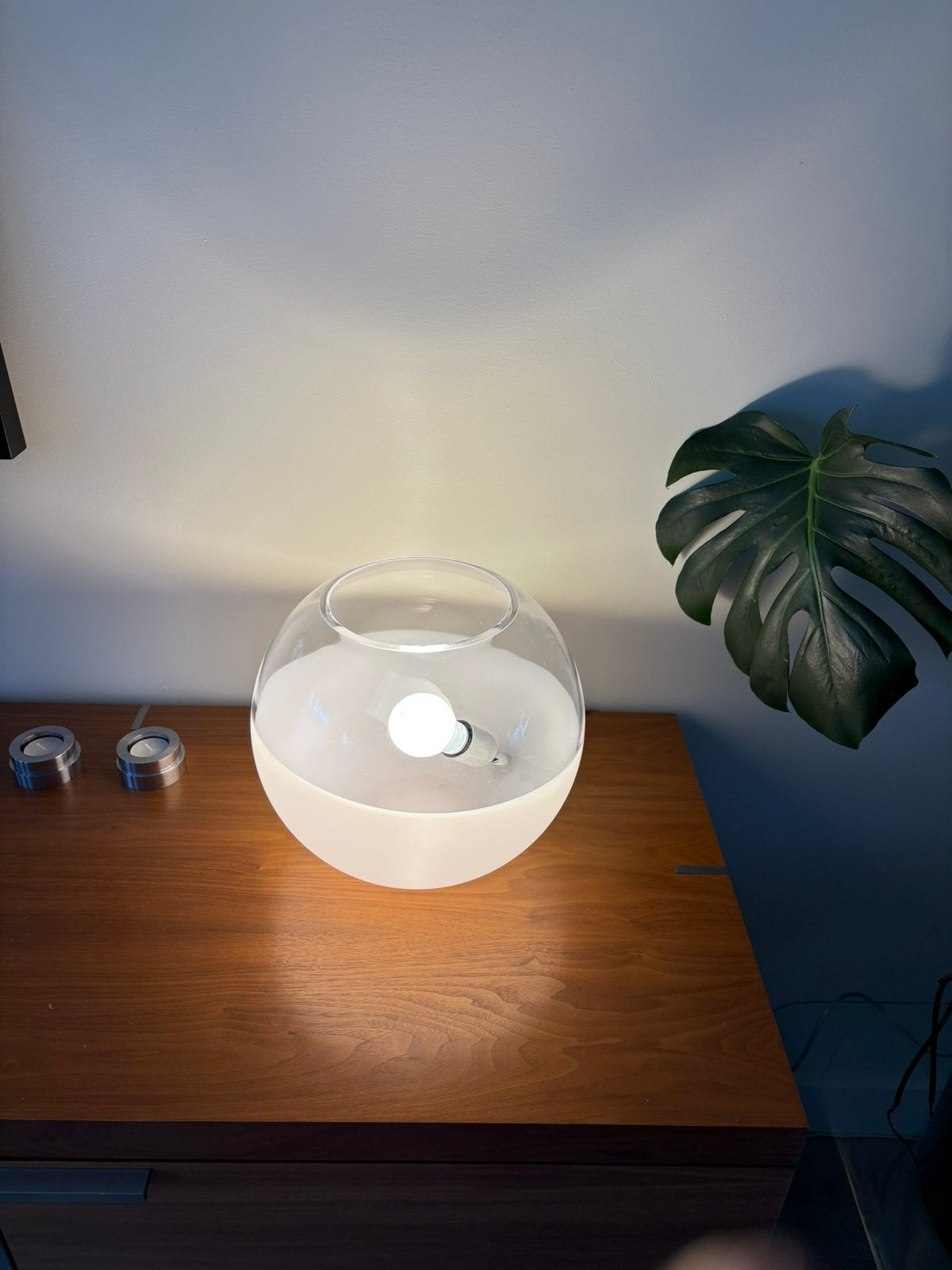 Ilu Di Vetro Bol Tafellamp 80’s - 90’s Postmodern Design, Huis en Inrichting, Lampen | Tafellampen, Ophalen, Gebruikt, Overige merken