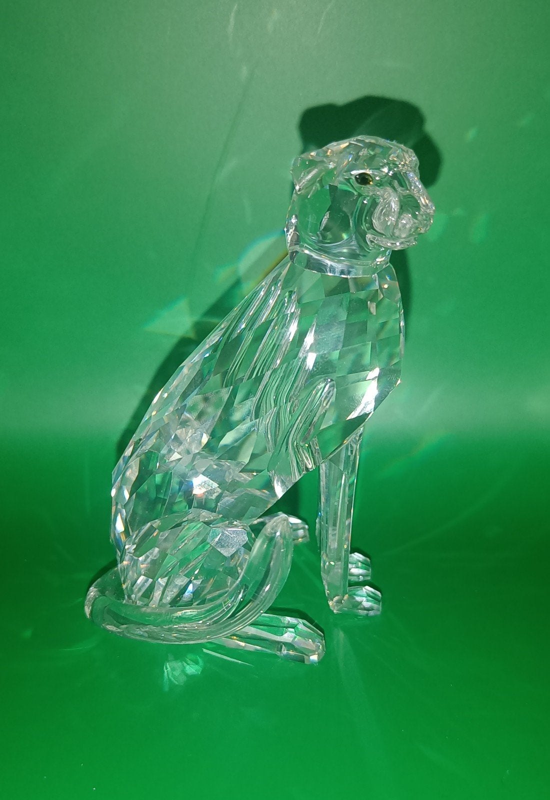 Swarovski zittend luipaard, Verzamelen, ., Ophalen of Verzenden, Zo goed als nieuw, Figuurtje