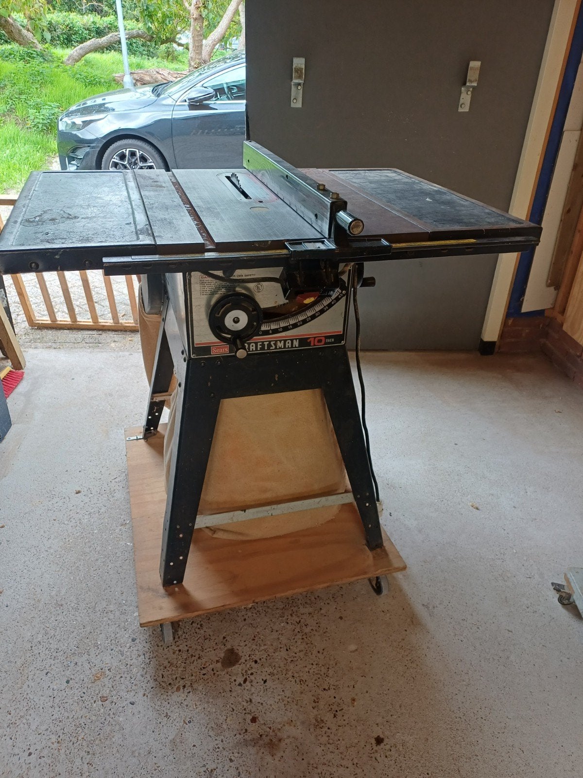 Craftsman 10 inch Tafelzaag met accessoires en handleidingen, Ophalen, Gebruikt, Cirkelzaag, 70 mm of meer