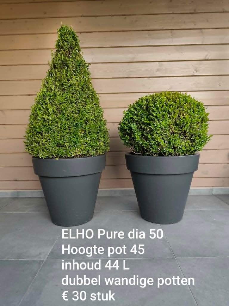 Hoogwaardige vorstbestendige bloempotten, Ophalen, Rond, Zo goed als nieuw, Aardewerk