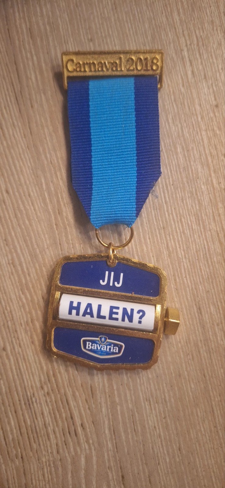 Bavaria medaille carnaval (7626), Verzamelen, Ophalen of Verzenden, Zo goed als nieuw, Reclamebord, Plaat of Schild, Bavaria