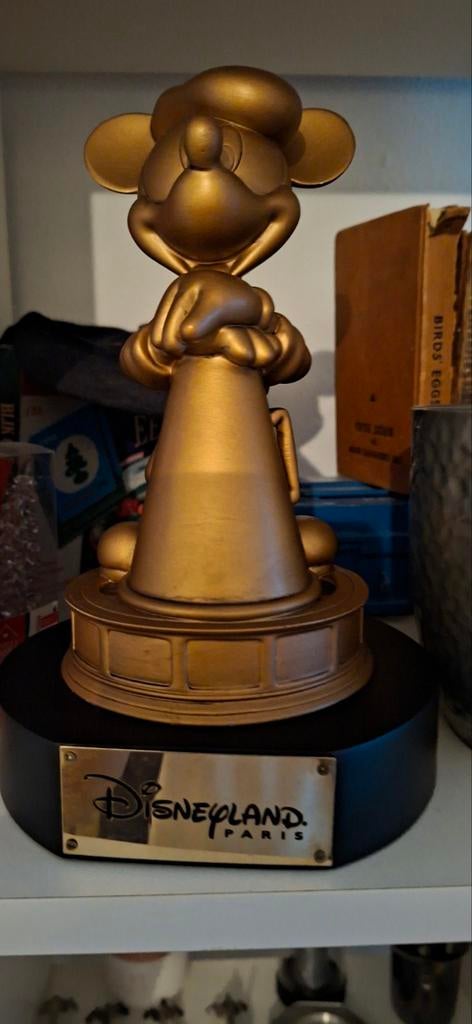 Disneyland Parijs Mickey Mouse Beeldje Goud, Ophalen of Verzenden