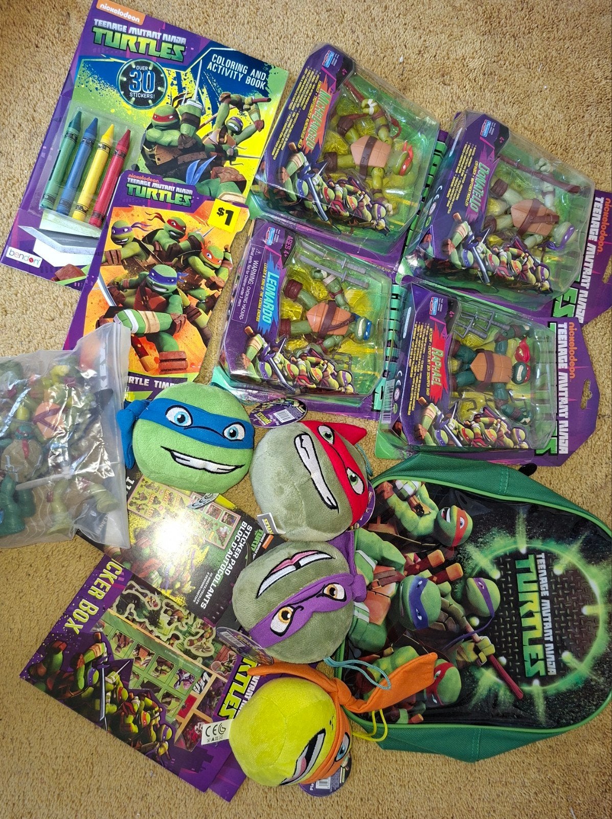 Tmnt ninja turtles bundel 2012, Ophalen of Verzenden, Zo goed als nieuw