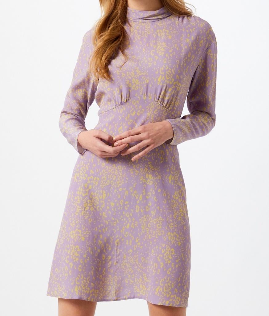 Closet London geel lilac high neck mini jurk dress maat 38, Kleding | Dames, Jurken, Maat 38/40 (M), Closet London, Paars, Nieuw