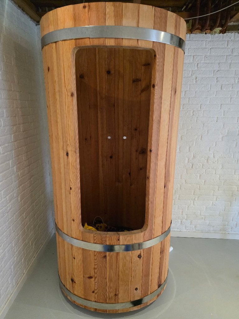 houten douchecabine, Ophalen, Gebruikt, Vast