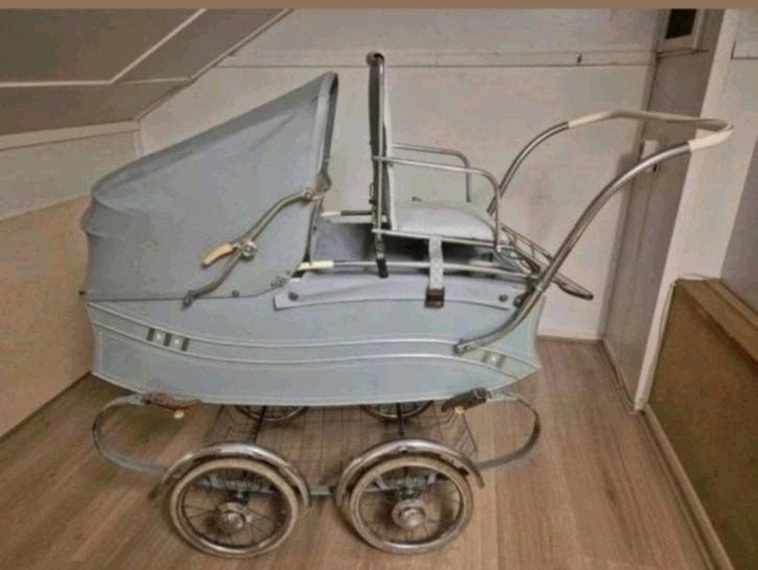 Prachtige vintage retro kinderwagen 50'er jaren, Ophalen, Gebruikt, Kinderwagen, Overige merken