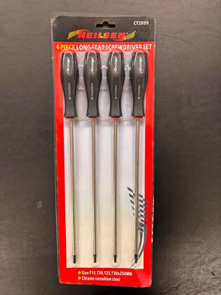 Extra lange Torx schroevendraaierset 4-delig 3x beschikbaar, Ophalen of Verzenden, Nieuw
