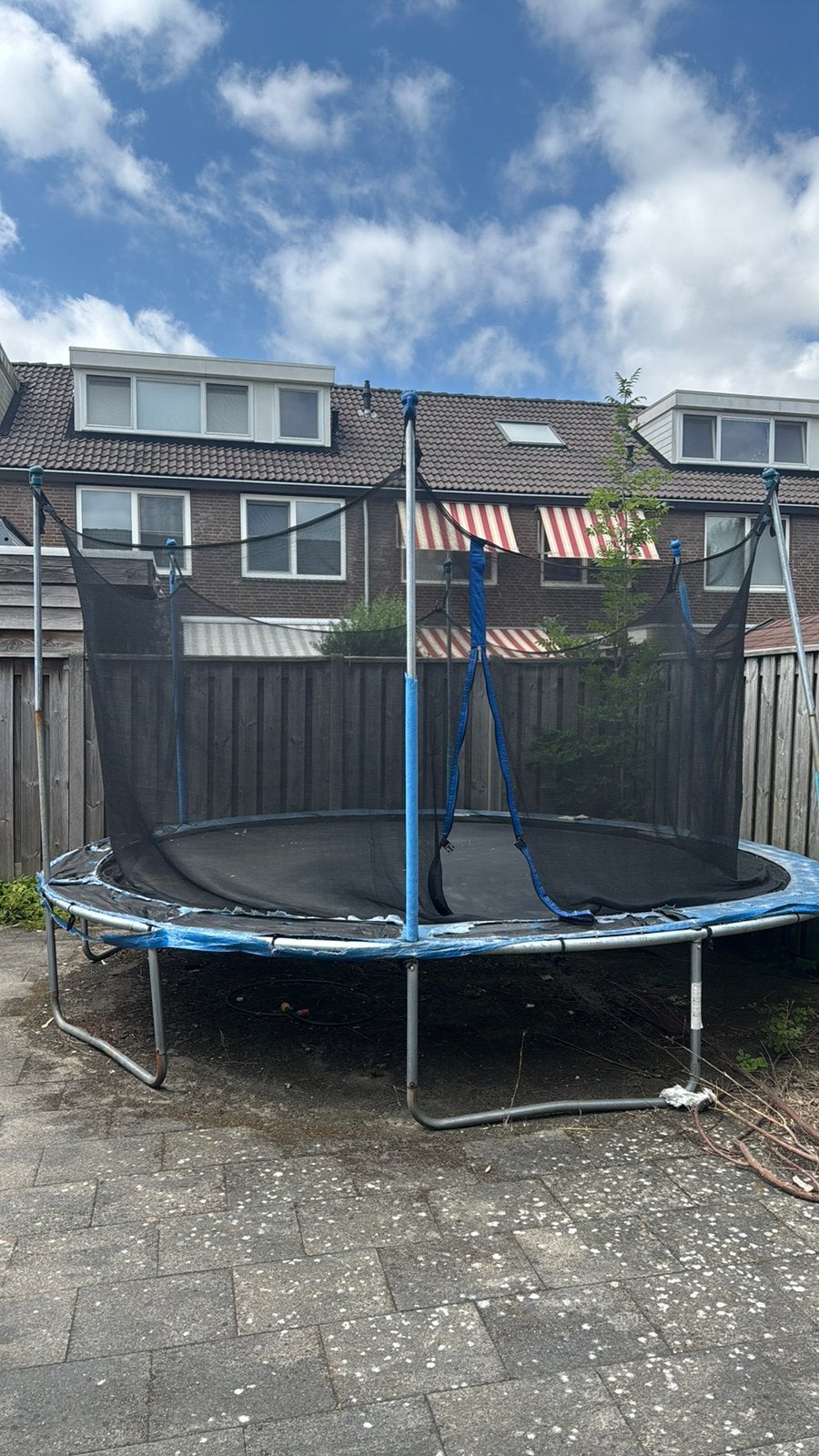Trampoline 4 meter doorsnee, Ophalen, Gebruikt