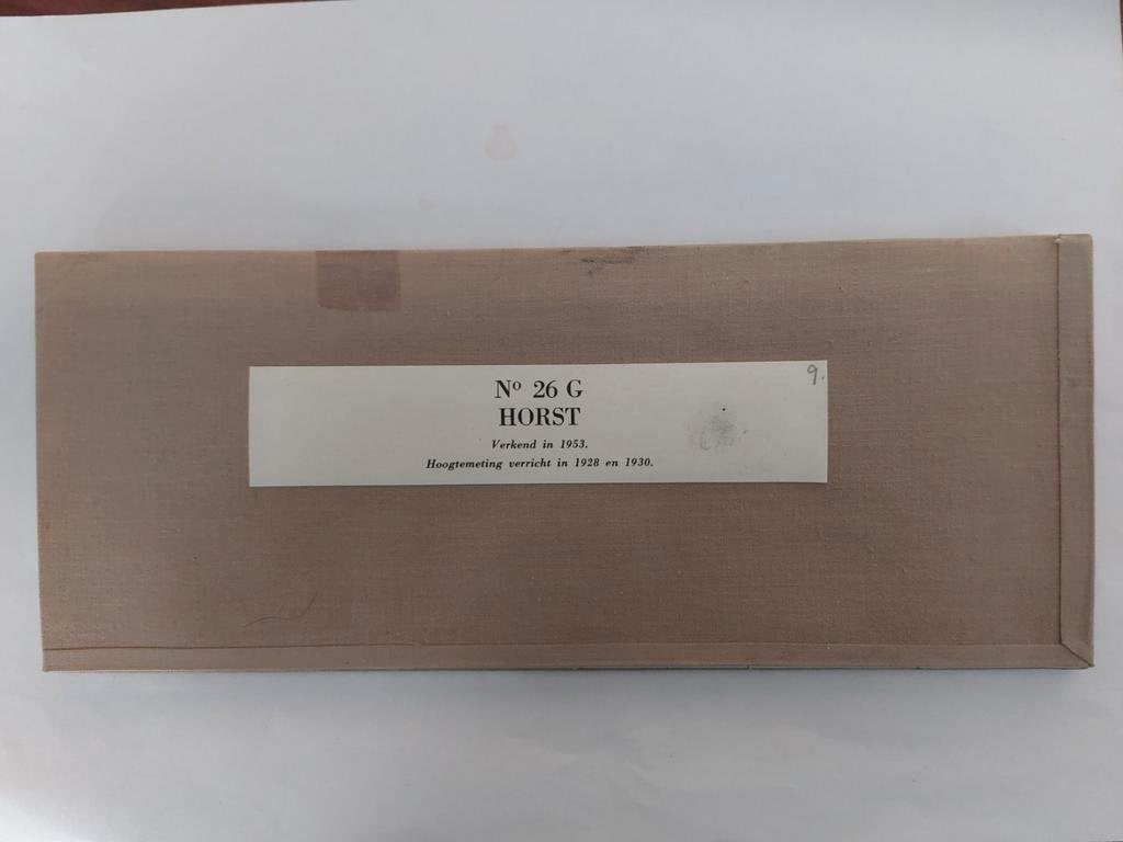 26G Stafkaart uit 1955 Horst met 's Heerenloo en Nulde, Departement defensie, Ophalen of Verzenden, 1800 tot 2000, Nederland