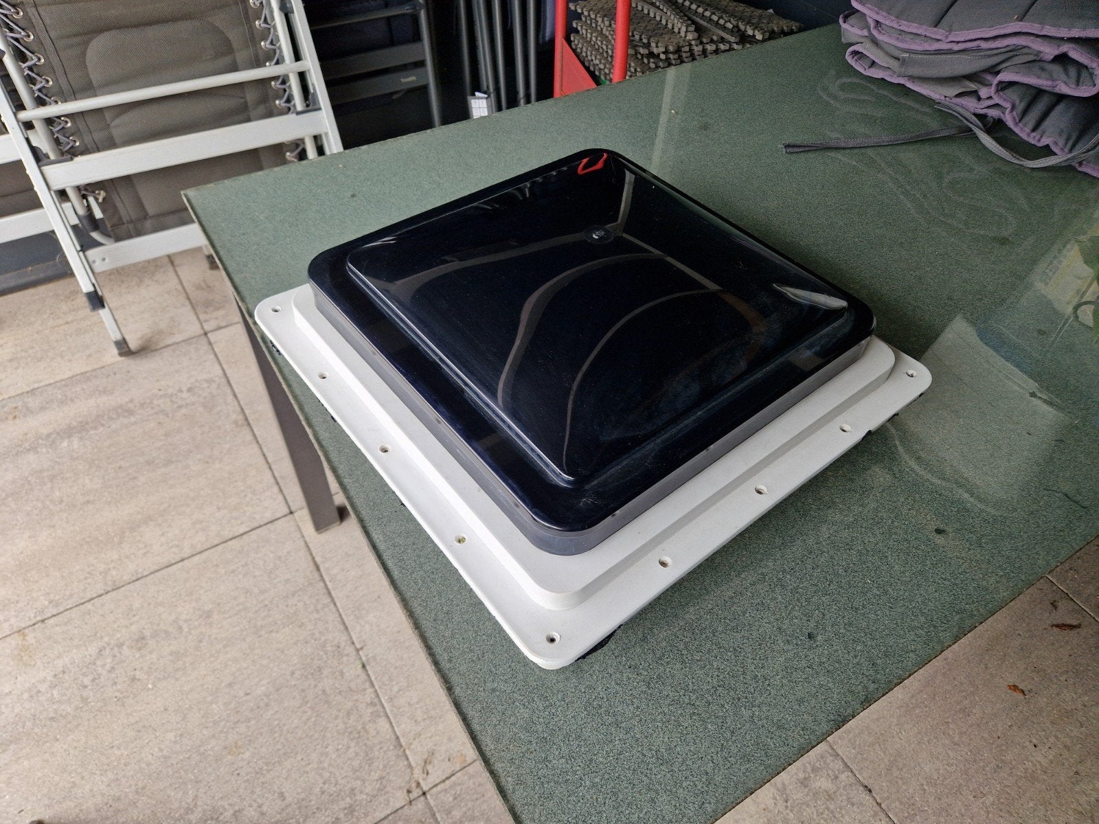 Caravan dakventilator - fantastic vent 5000RBT. 40x40cm., Caravans en Kamperen, Ophalen of Verzenden, Gebruikt
