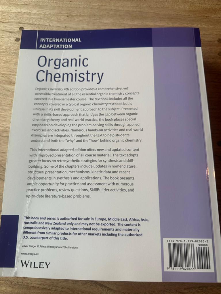 Organic Chemistry - Studieboek Applied Science (Zo goed als, Boeken, Ophalen, Beta, Zo goed als nieuw, HBO