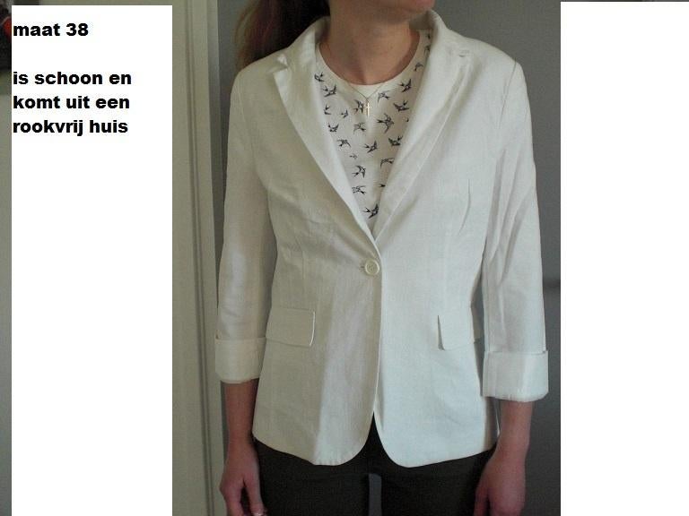 witte blazer, Ophalen, Zo goed als nieuw, Maat 38/40 (M), Wit