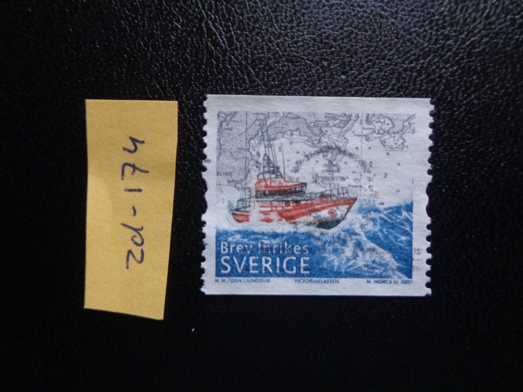 zweden - reddingsdienst op zee 2007 (zd-174), Postzegels en Munten, Ophalen of Verzenden, Zweden, Gestempeld