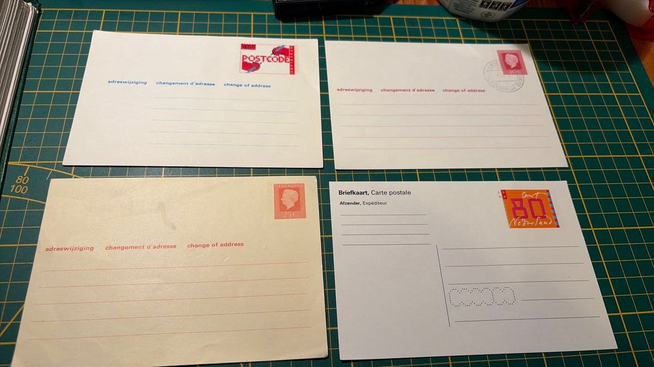 4 gratis oude briefkaarten Nederland, Postzegels en Munten, Verzenden, Briefkaart