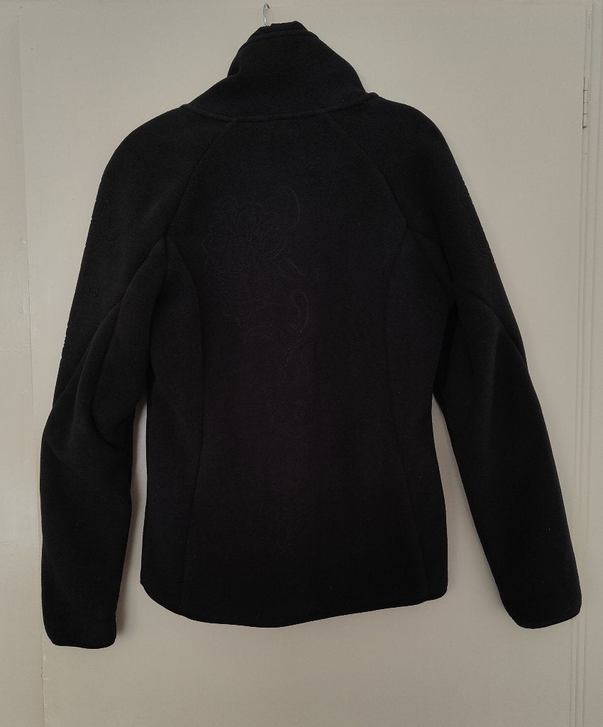 Dik fleecejas fleecevest Nomad maat 40 met bloemen, Maat 38/40 (M), Zwart, Nomad, Ophalen of Verzenden