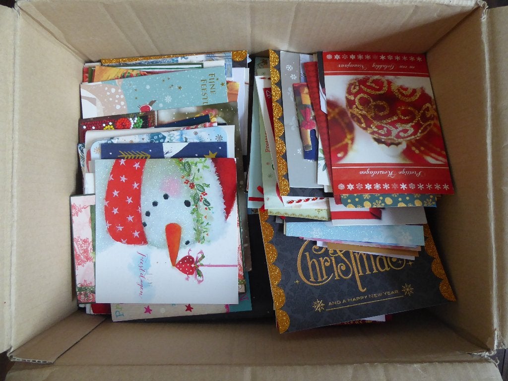 voorkanten van kerstkaarten, Ophalen of Verzenden, Gebruikt, Kerst, Overige typen
