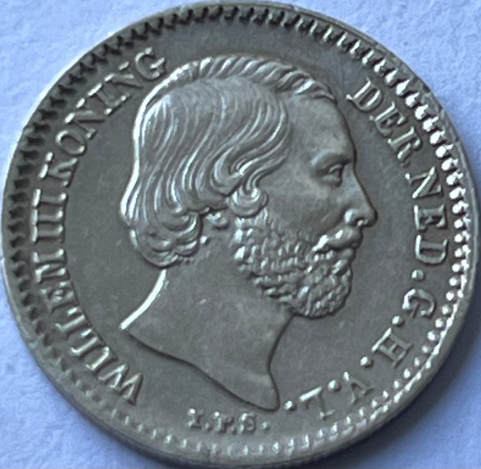Schaars dubbeltje 1855 met hoge vijf schitterend exemplaar!, Postzegels en Munten, Munten | Nederland, Zilver, Ophalen of Verzenden