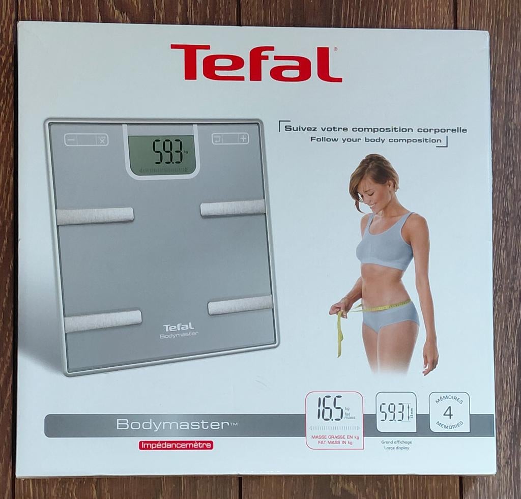 Tefal weegschaal Bodymaster, Ophalen, Gebruikt, 1 tot 500 gram, 100 kg of meer