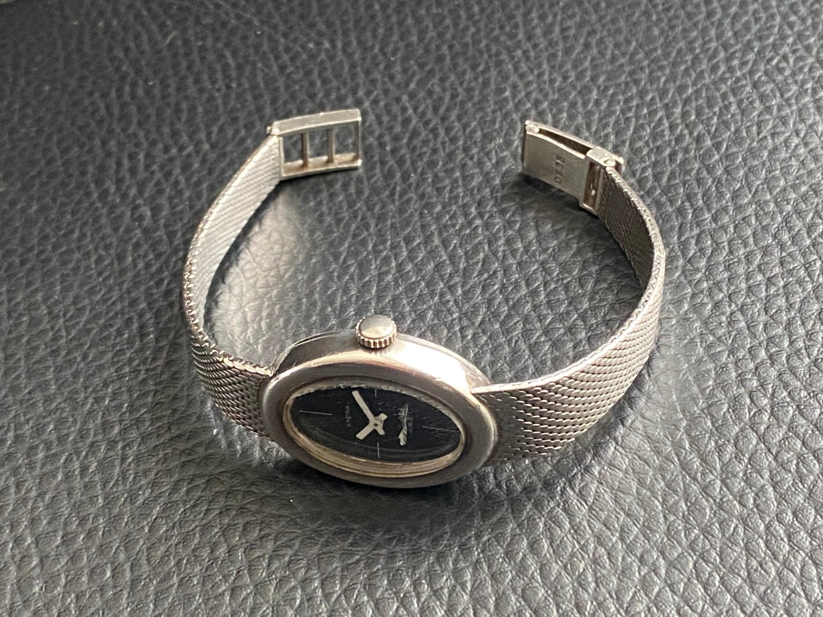 Vintage zilveren dames horloge., Sieraden, Tassen en Uiterlijk, Horloges | Dames, Overige merken, Gebruikt, Verzenden, Polshorloge