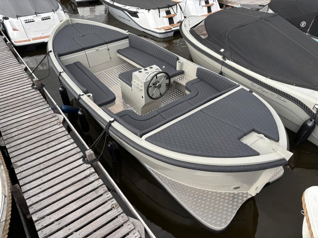 Steelfish 670 vaarklaar 60pk Honda grijs Loosdrecht, Watersport en Boten, Sloepen, Overige typen, Zwemtrap/-plateau, Overige brandstoffen