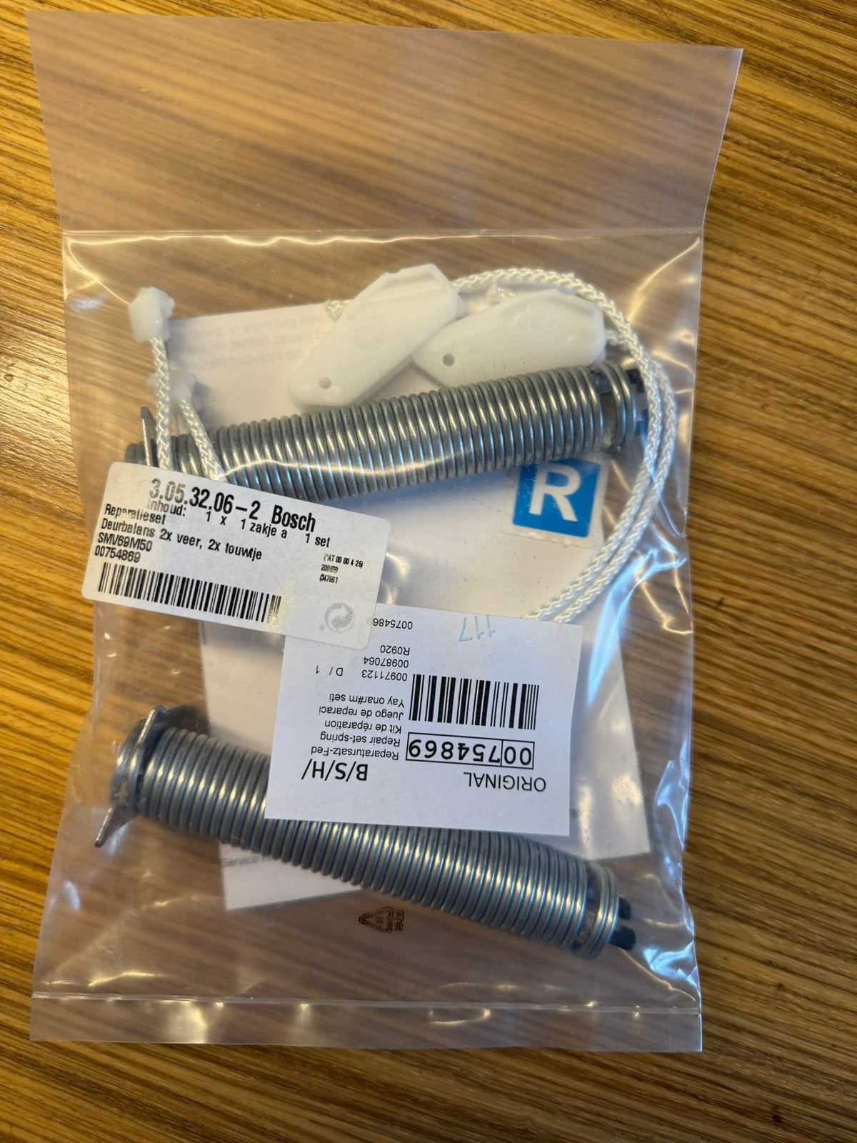 Bosch Siemens Reparatieset deur, veren en touwtjes, Witgoed en Apparatuur, Ophalen, Nieuw
