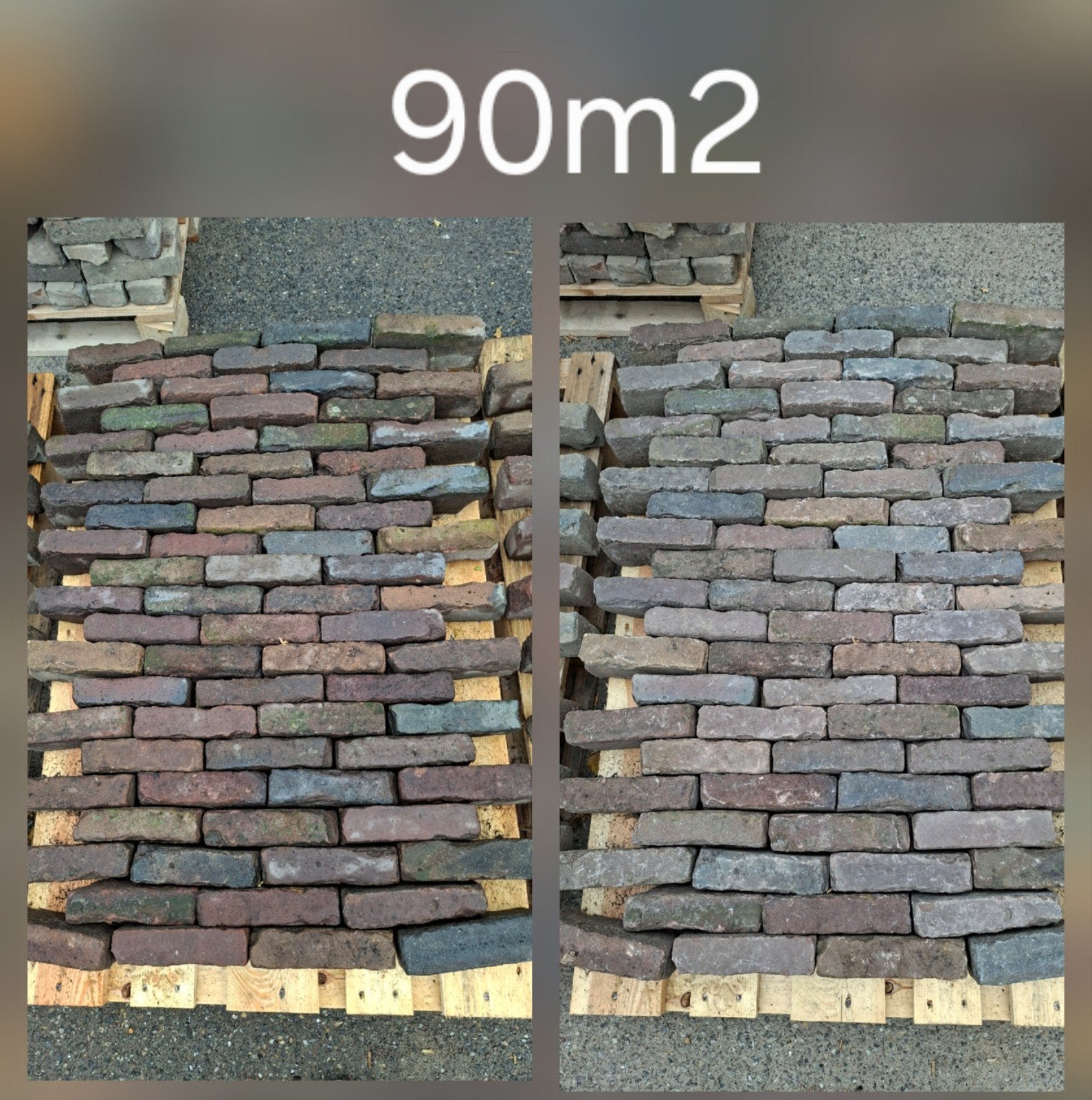 diverse partije oude gebakken waaltjes/5duimers op pallets, Tuin en Terras, Tegels en Klinkers, Gebruikt, Keramiek, Klinkers, Ophalen of Verzenden