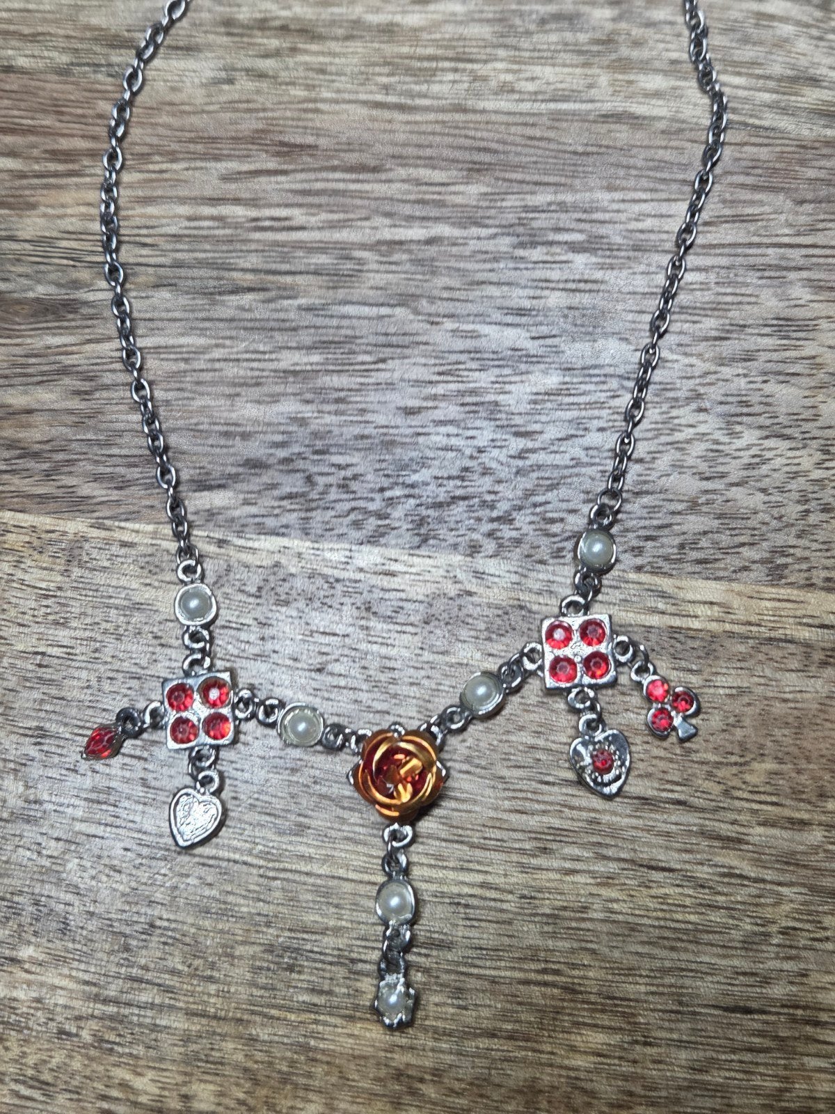 Orange bloem ketting, Sieraden, Tassen en Uiterlijk, Kettingen, Overige materialen, Ophalen of Verzenden, Zo goed als nieuw, Nvt
