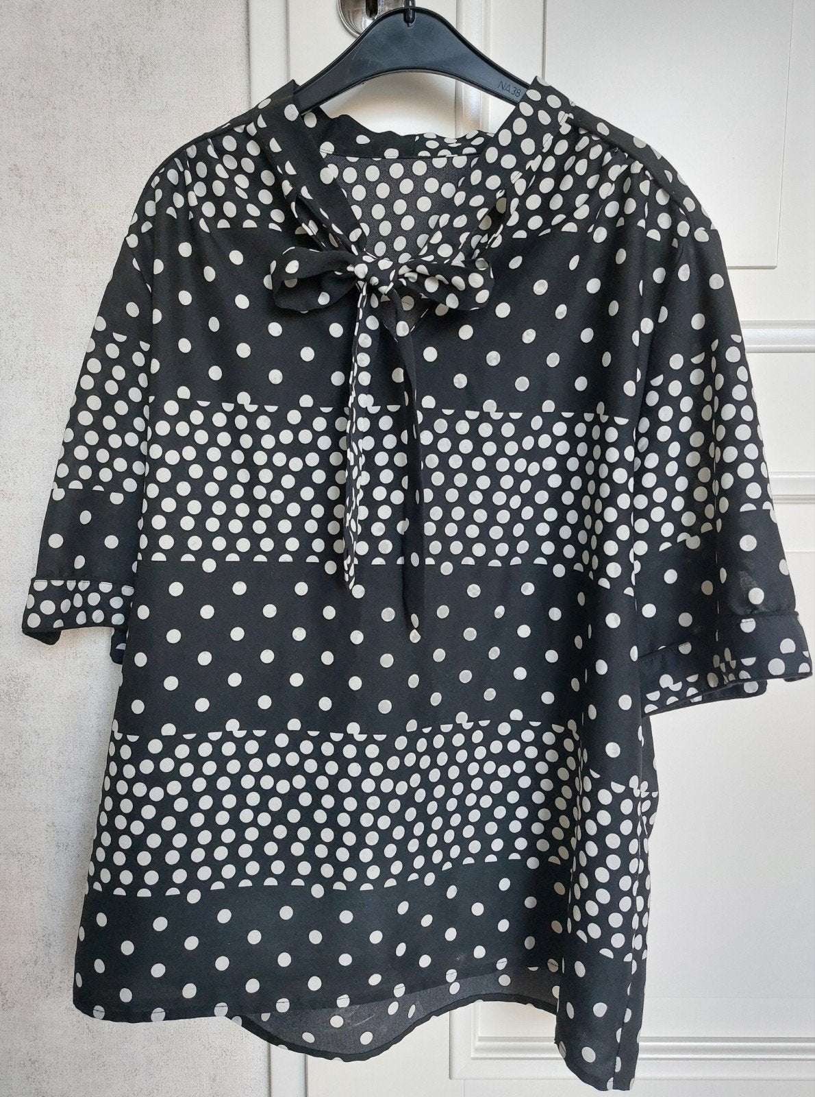 * Smashed Lemon alloverprint blouse mt.44, Kleding | Dames, Zwart, Maat 42/44 (L), Ophalen of Verzenden, Zo goed als nieuw