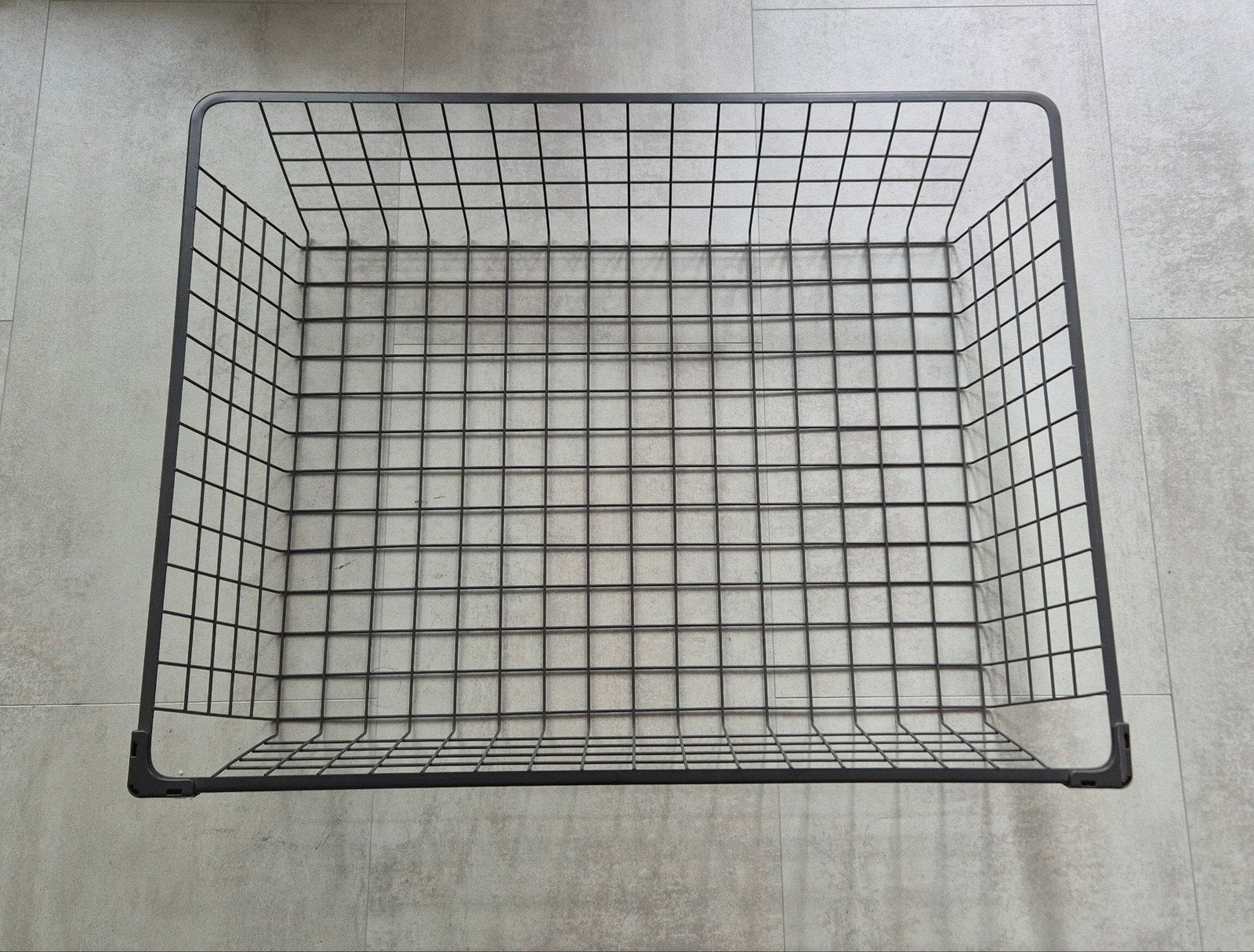 2x waarschijnlijk IKEA KOMPLEMENT draadmand donkergrijs PAX, Ophalen