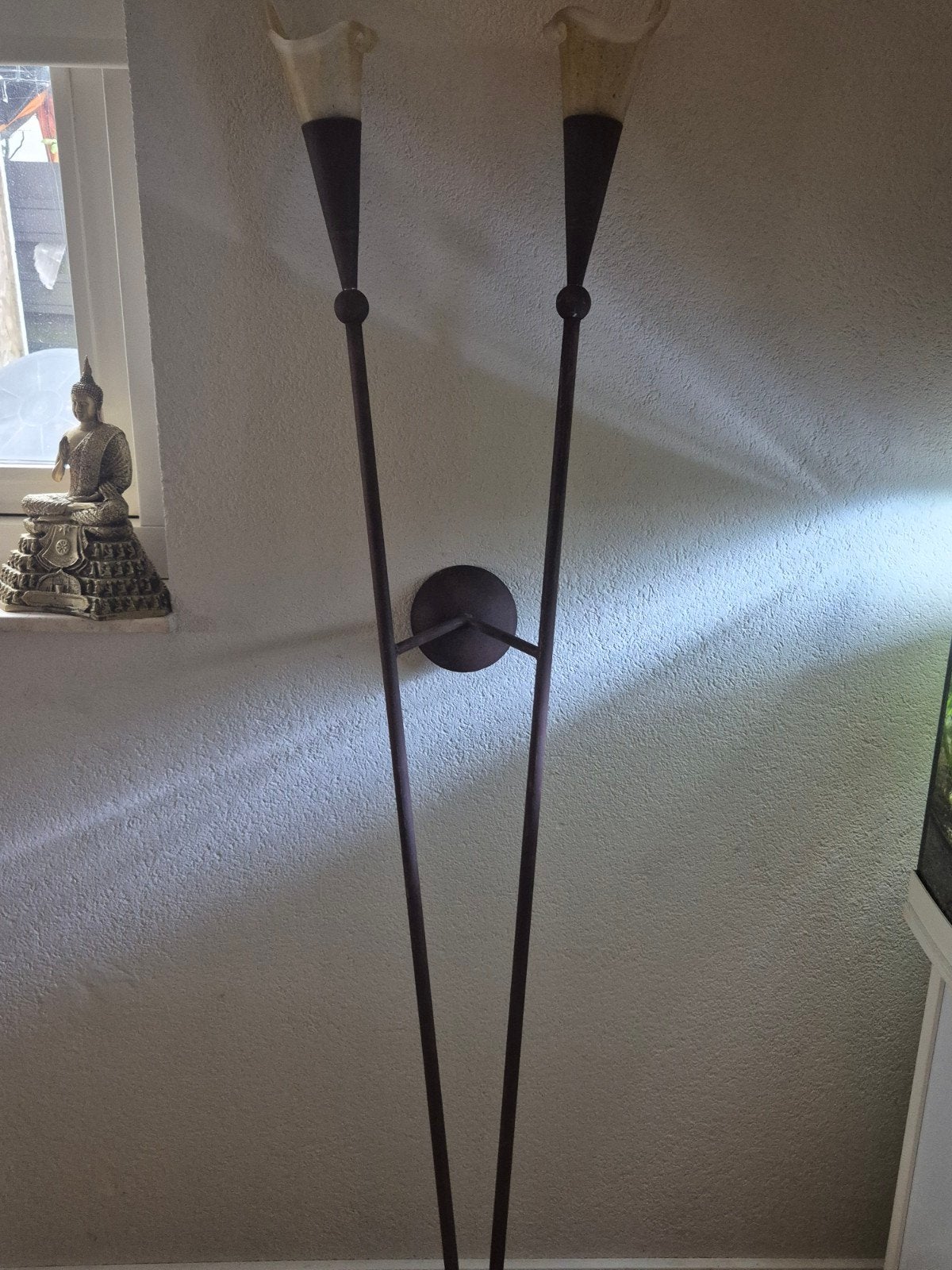 Edilson Pierre Vloerlamp met twee kelken, Ophalen, Gebruikt, 200 cm of meer, Overige fittingen