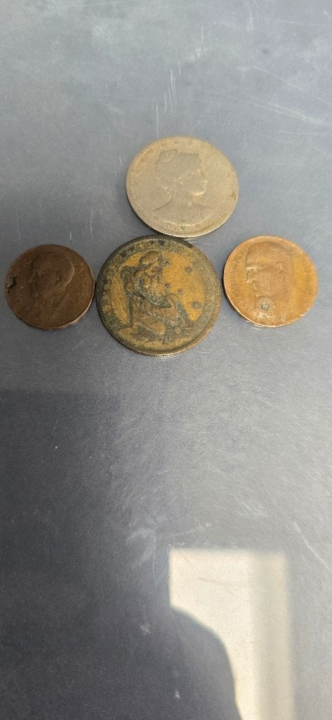 Brazil Coin Set (4 Pcs) WWII Era & Rare Scalloped Edge Réis!, Postzegels en Munten, Ophalen of Verzenden, Zuid-Amerika, Setje