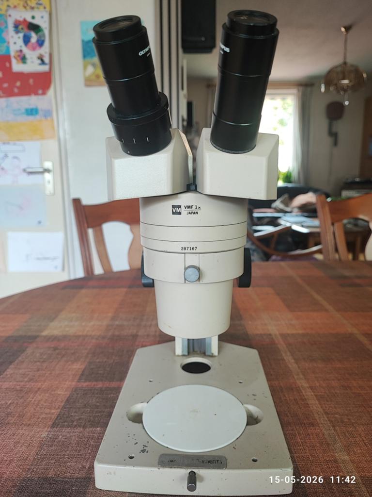 Olympus Stereomicroscoop VMF 1x, oculairen 10x vergroting, Audio, Tv en Foto, Optische apparatuur | Microscopen, Ophalen, Gebruikt