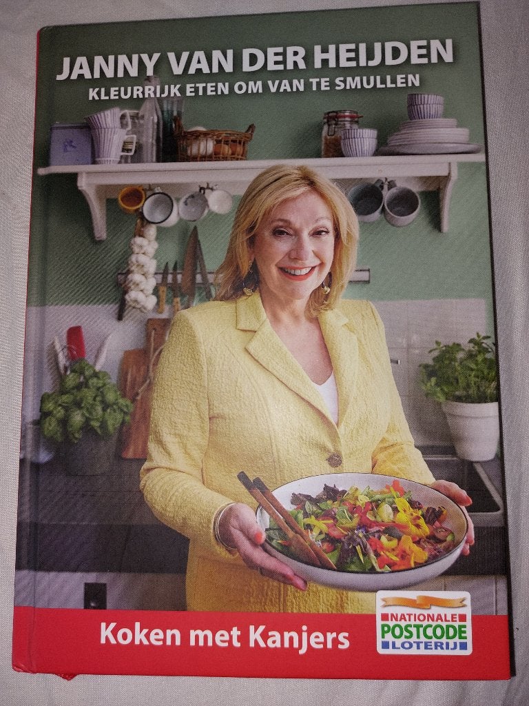 Jannie van der Heijden, kleurrijk eten om van te smullen, Ophalen of Verzenden, Zo goed als nieuw, Nederland en België