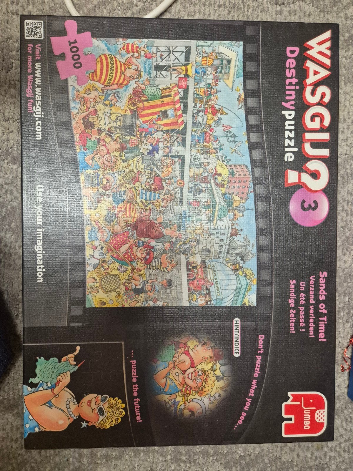 Wasgij Destiny Puzzel 3: Sands of Time (1000 stukjes), Ophalen of Verzenden, 500 t/m 1500 stukjes, Zo goed als nieuw, Legpuzzel
