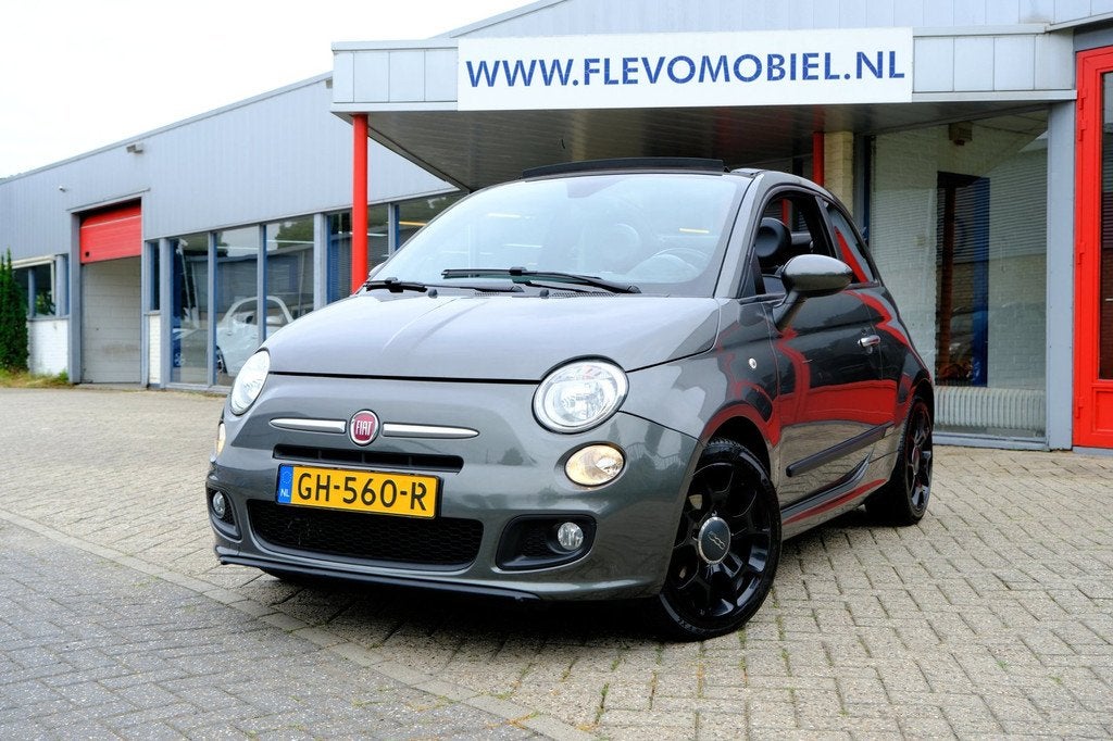Fiat 500 C 0.9 TwinAir Turbo 500S Cabrio Leder|Clima|LMV, Auto's, Fiat, Euro 6, Cabriolet, Parkeersensor, Bedrijf