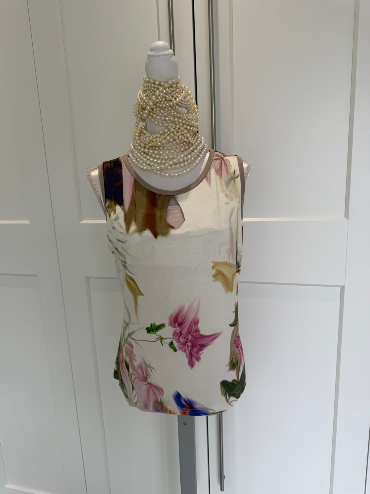 Batida Top shirt beige roze groen 5 xl xxl 42 44, Verzenden, Beige, Maat 42/44 (L), Zo goed als nieuw