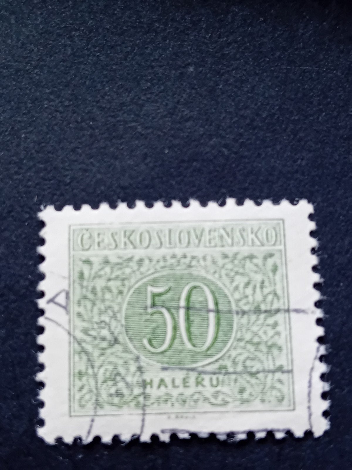 Tsjechoslowakije 50 Haleru Postzegel, Ophalen of Verzenden